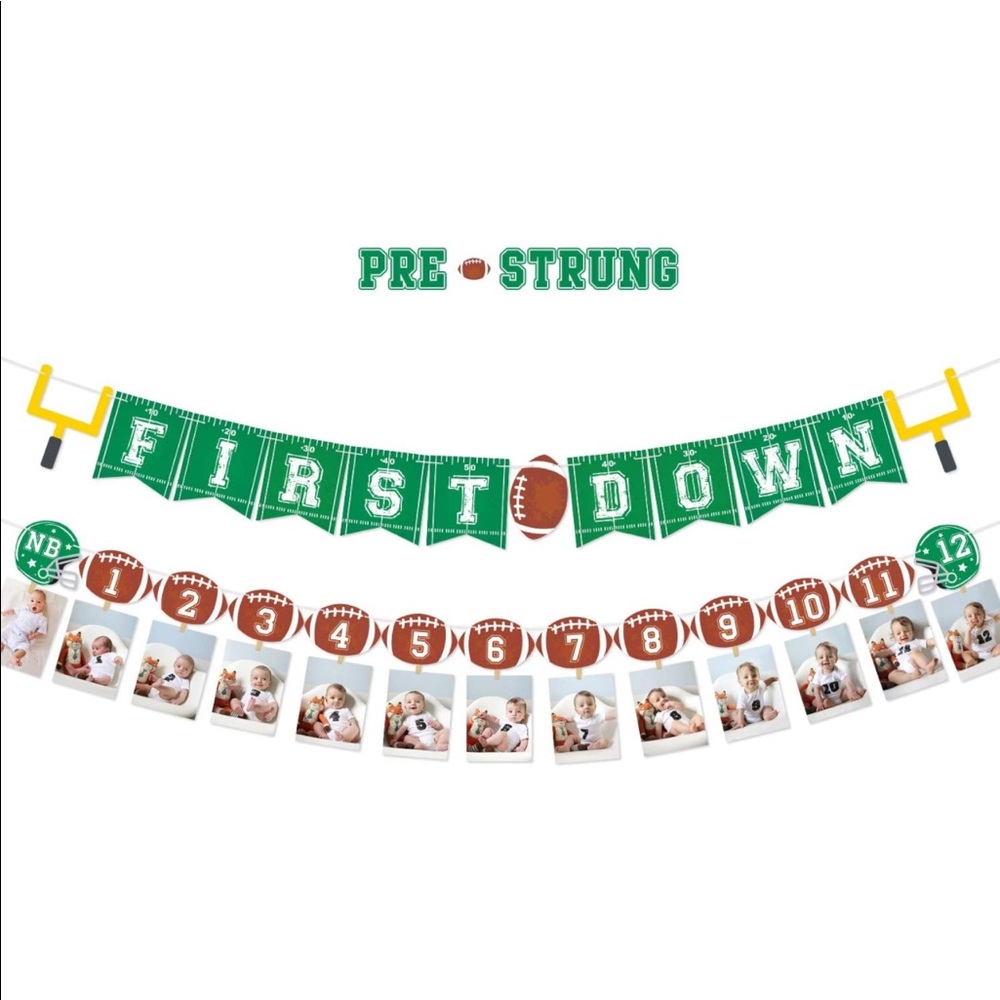 First year down birthday collage